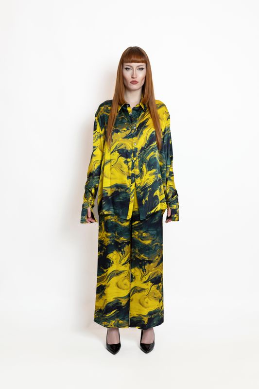 Carmes - Geisha Pants Gold Marmo