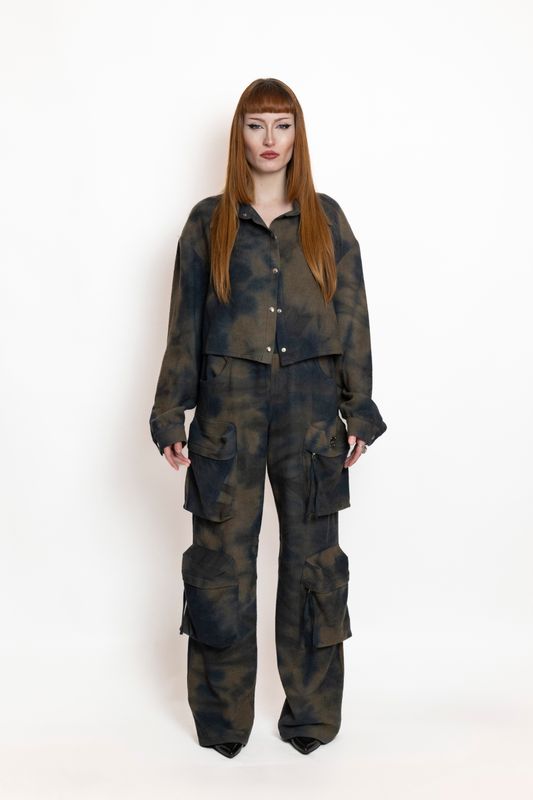 Zinnia- Stormy Cargo Pants