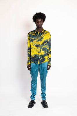 Incendia - Rouge Shirt Gold Marmo