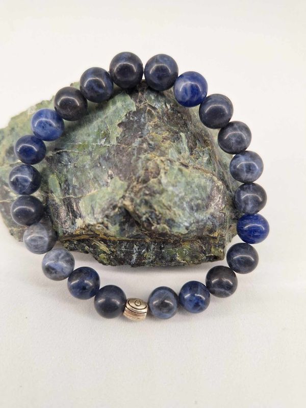 Bracelet Sodalite 8mm pierre naturel fait main