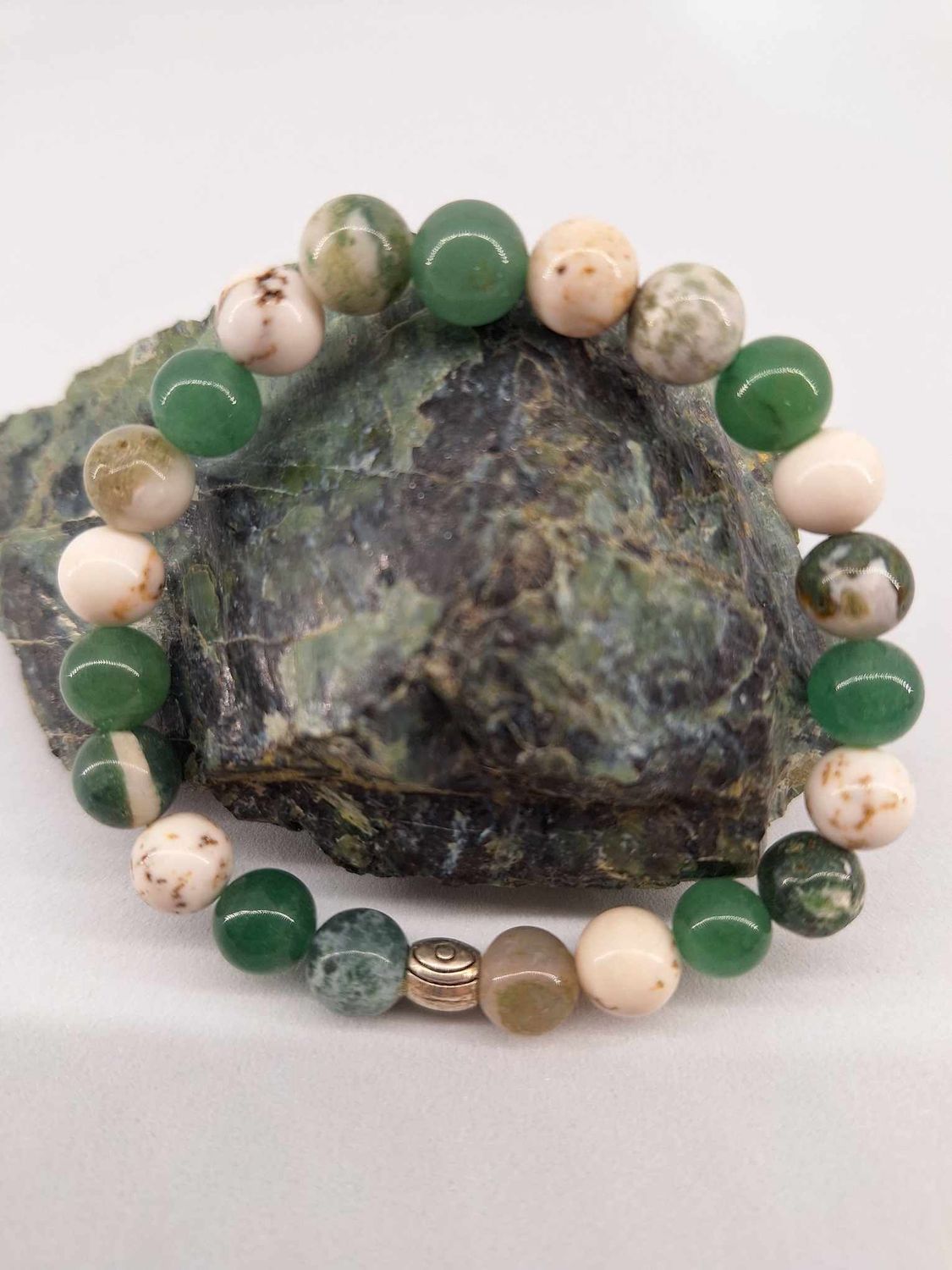 Bracelet Stress 8mm pierre naturel fait main