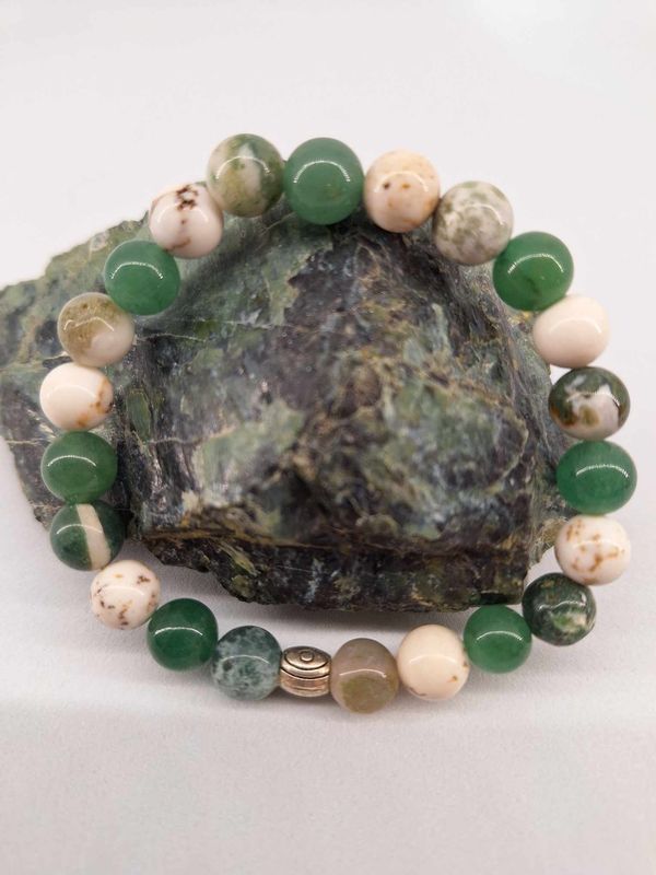 Bracelet Stress 8mm pierre naturel fait main