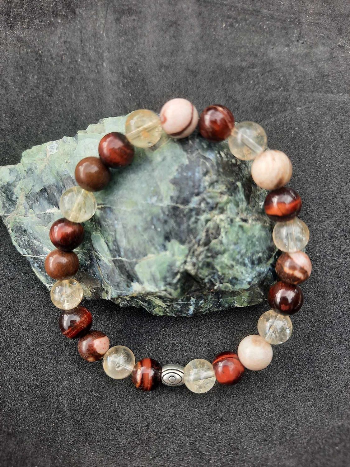 Bracelet Stress 8mm pierre naturel fait main