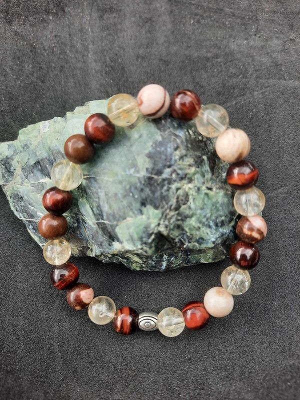 Bracelet Stress 8mm pierre naturel fait main