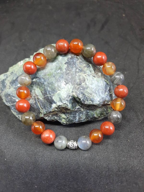 Bracelet Vitalité 8mm pierre naturel fait main