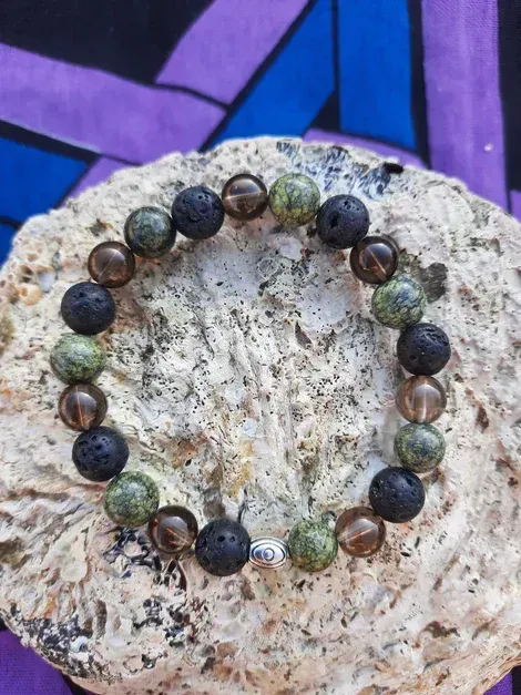 Bracelet pour l'Ancrage 8mm pierre naturel fait main
