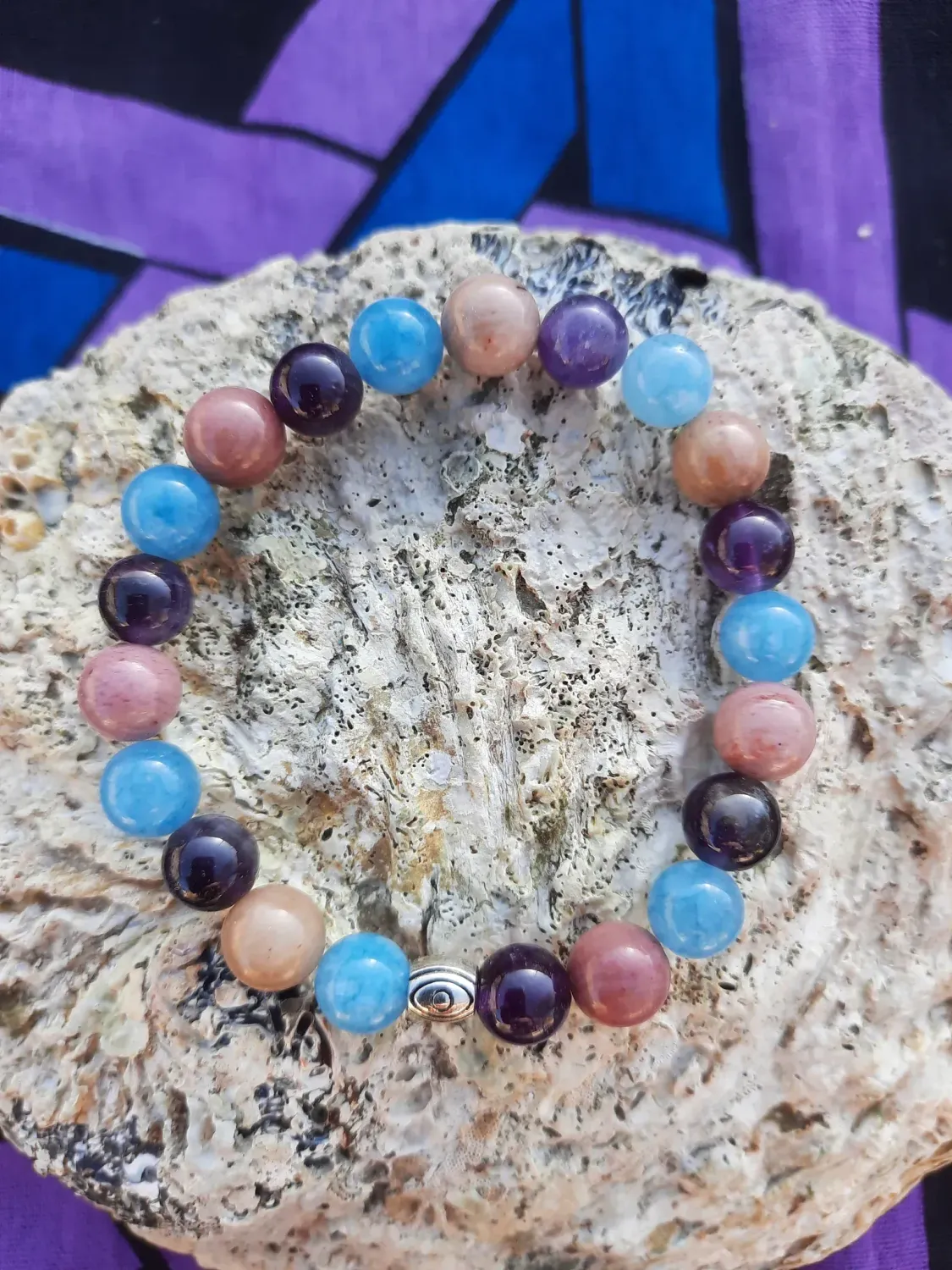 Bracelet Angoisse 8mm pierre naturel fait main