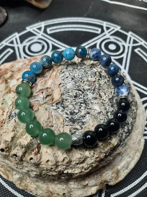 Bracelet Confiance en soi 8mm pierre naturel fait main