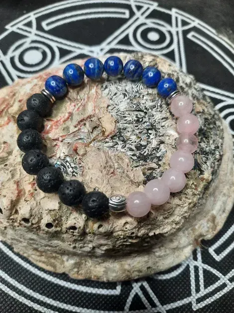 Bracelet Confiance en soi 8mm pierre naturel fait main