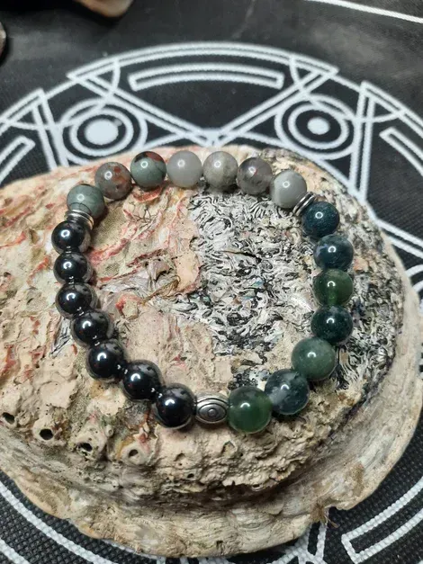 Bracelet confiance en soi 8mm pierre naturel fait main
