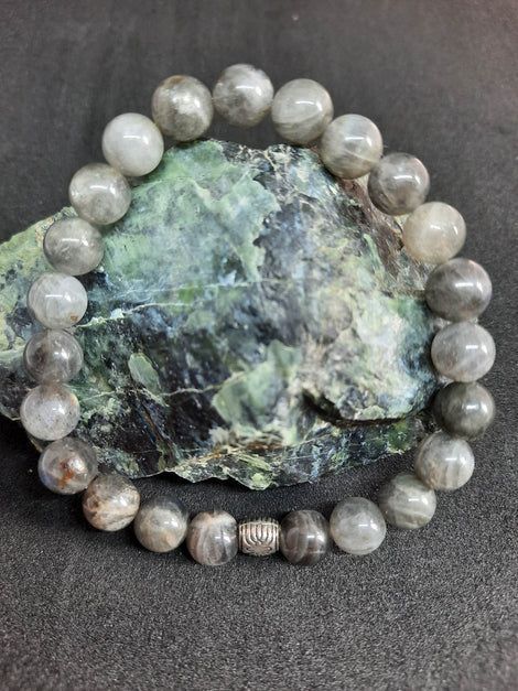 Bracelet Labradorite 8mm pierre naturel fait main