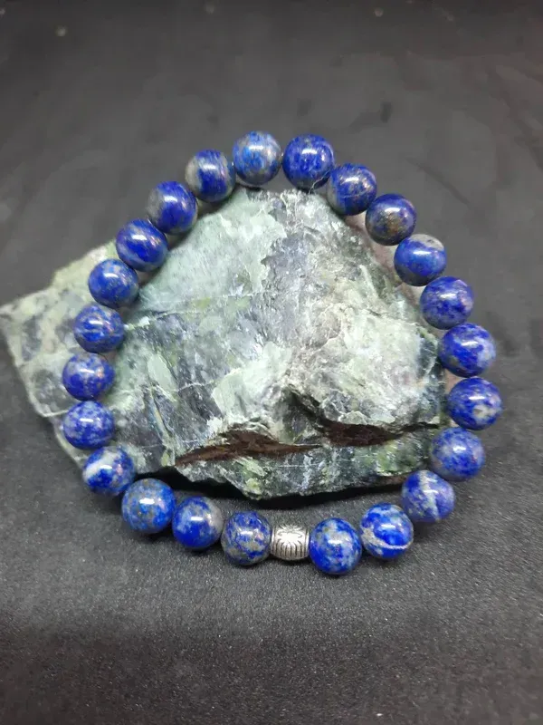 Bracelet Lapis Lazuli 8mm pierre naturel fait main
