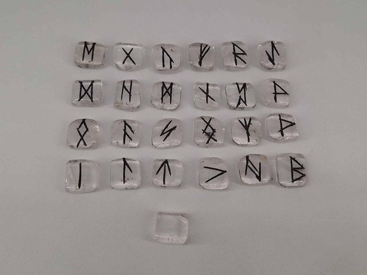 Runes divinatoire en Cristal de roche