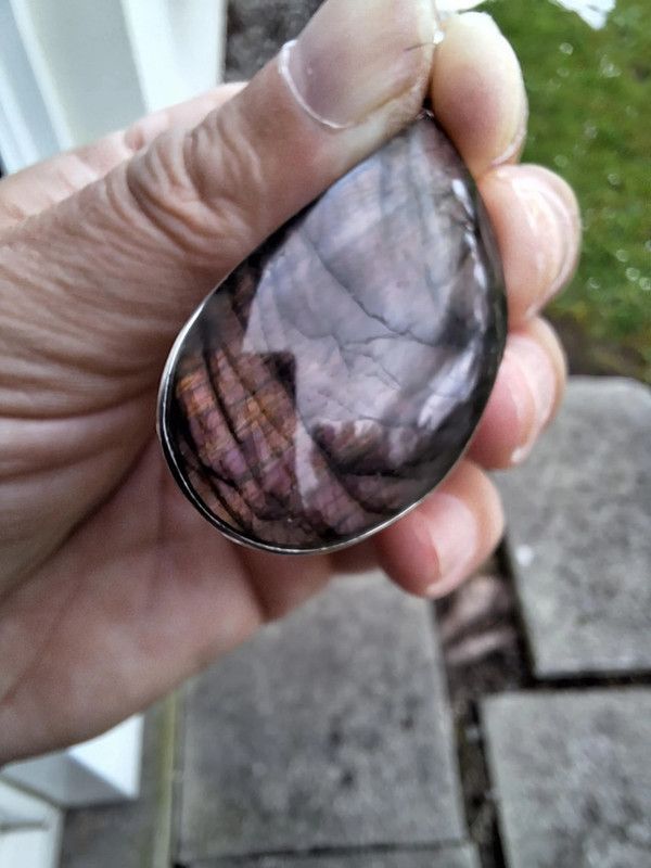 Pendentif Labradorite pierre naturel ( E )
