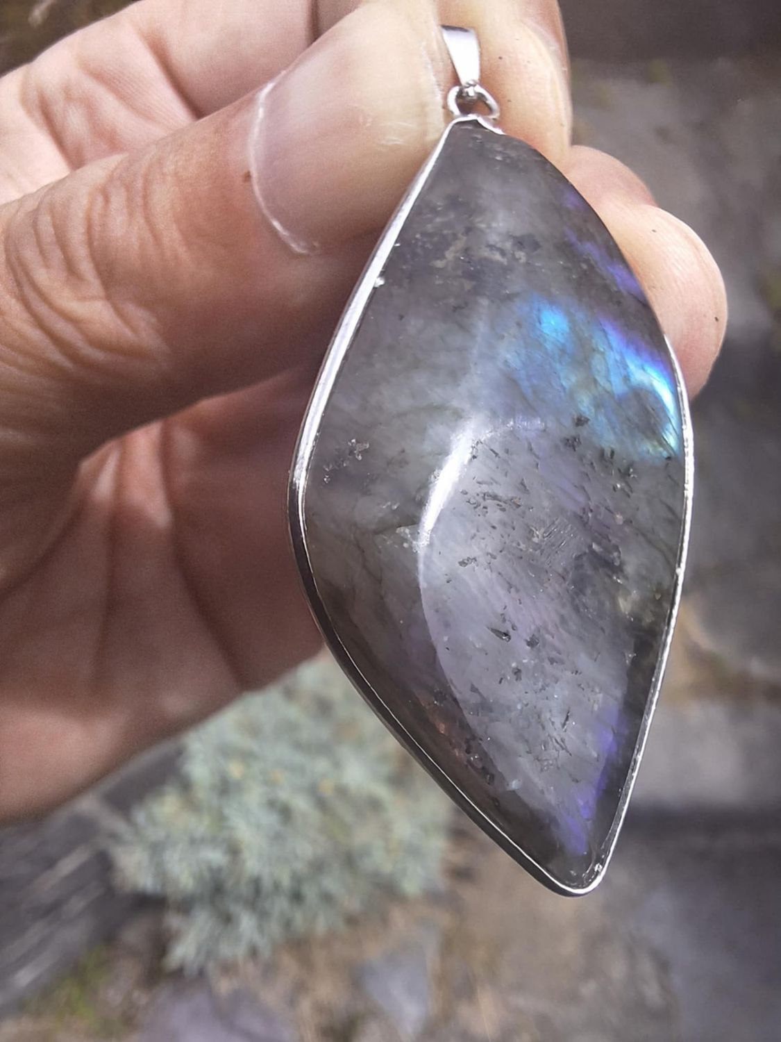 Pendentif Labradorite pierre naturel ( K )