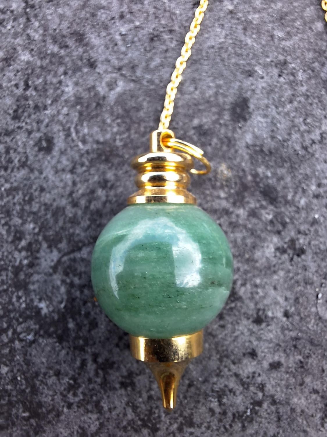Pendule Aventurine verte pierre naturel