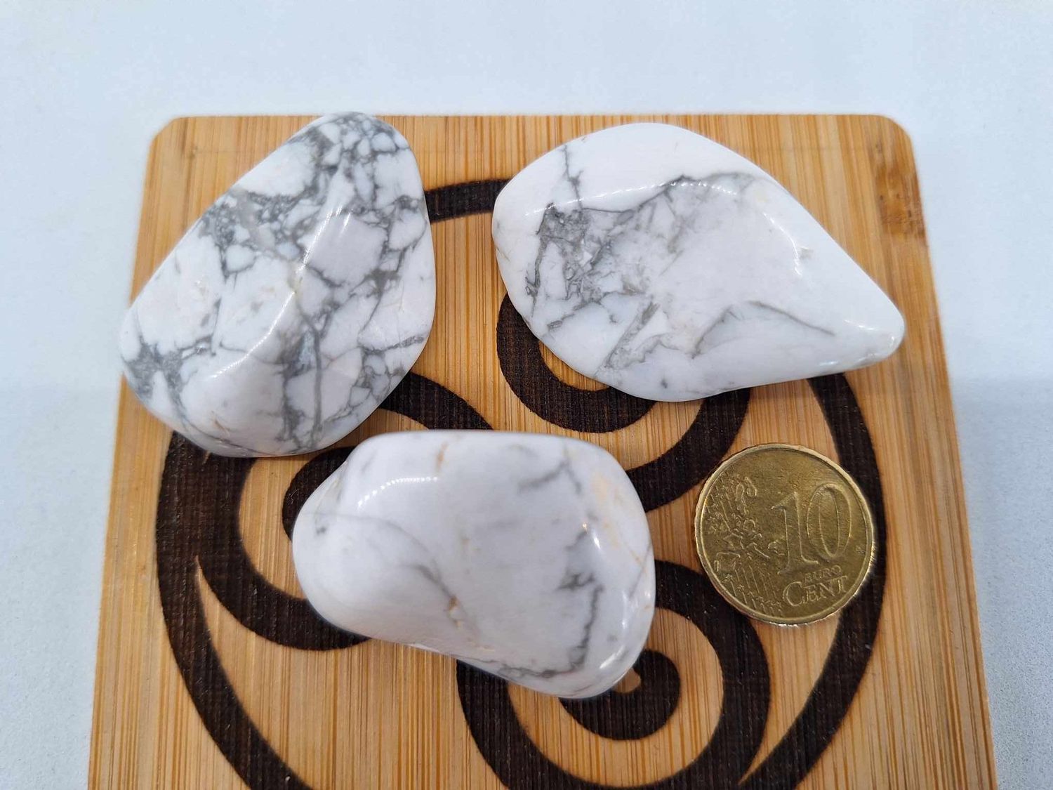 Pierre roulée Howlite pierre naturel