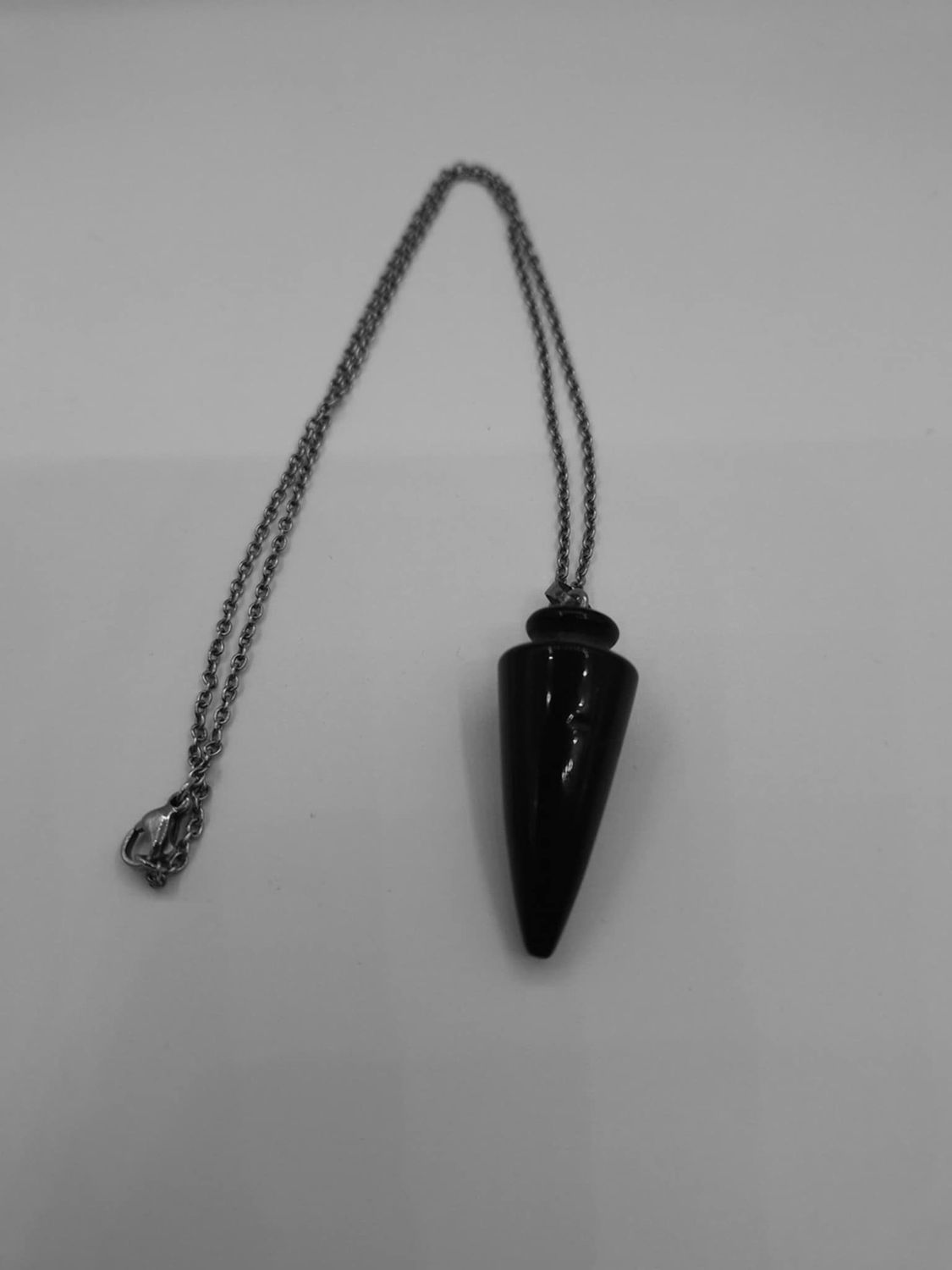 Pendule ou Pendentif Onyx pierre naturel