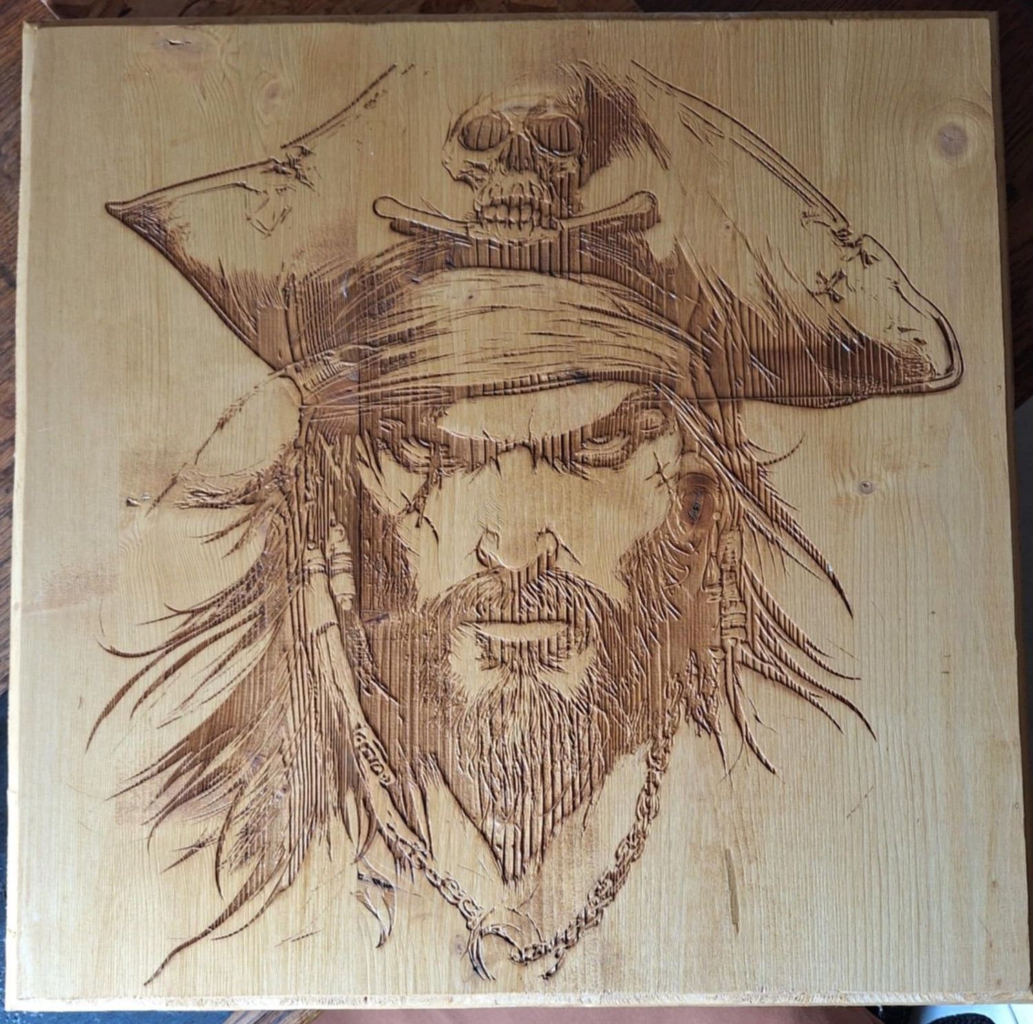 Pyrogravure laser D'un pirate