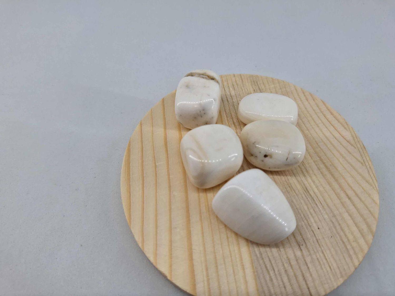 Pierre roulée Calcite blanche pierre naturel