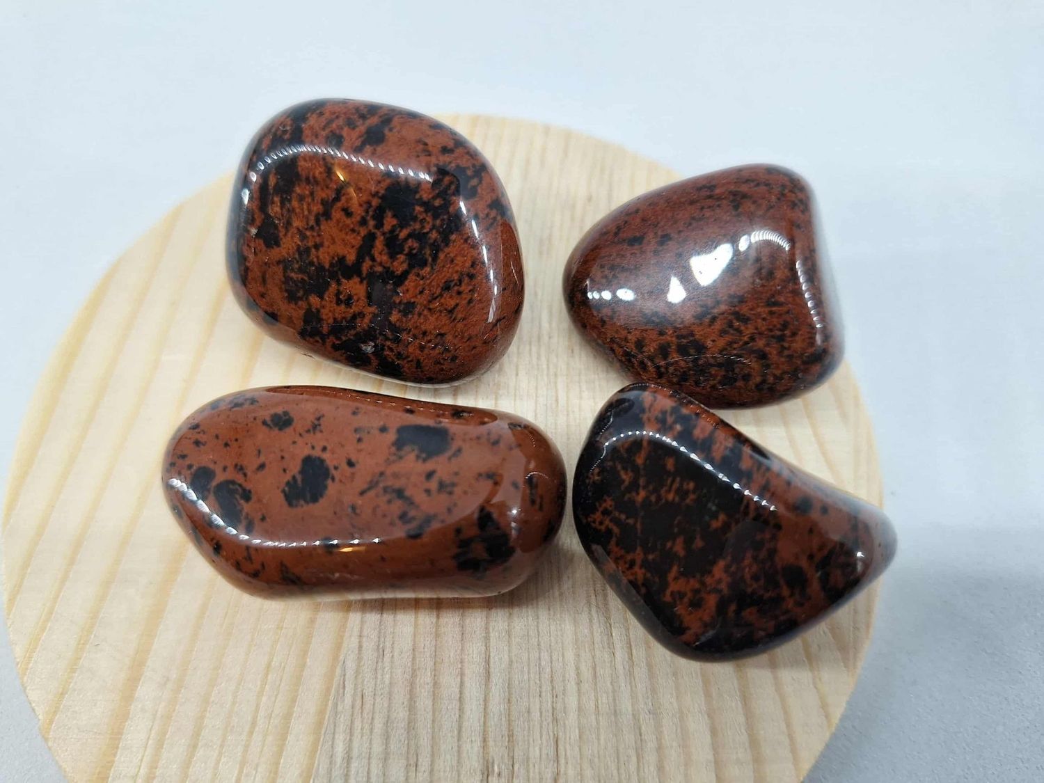 Pierre roulée Obsidienne acajou pierre naturel