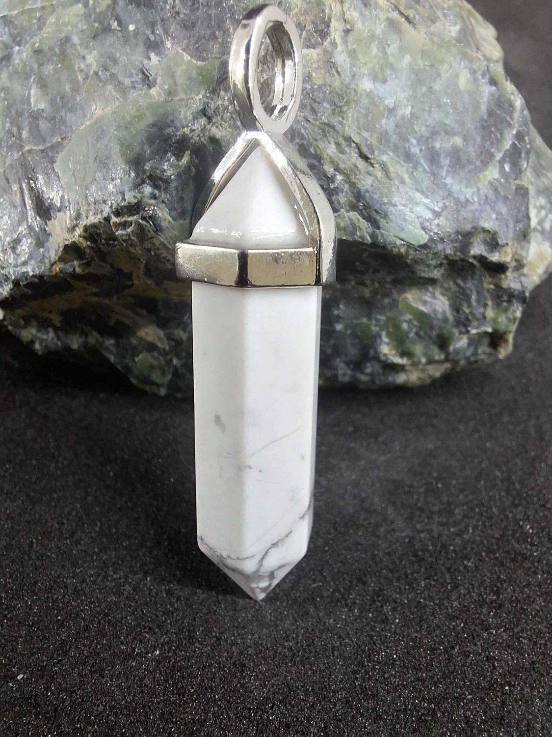 Pendentif Howlite pierre naturel