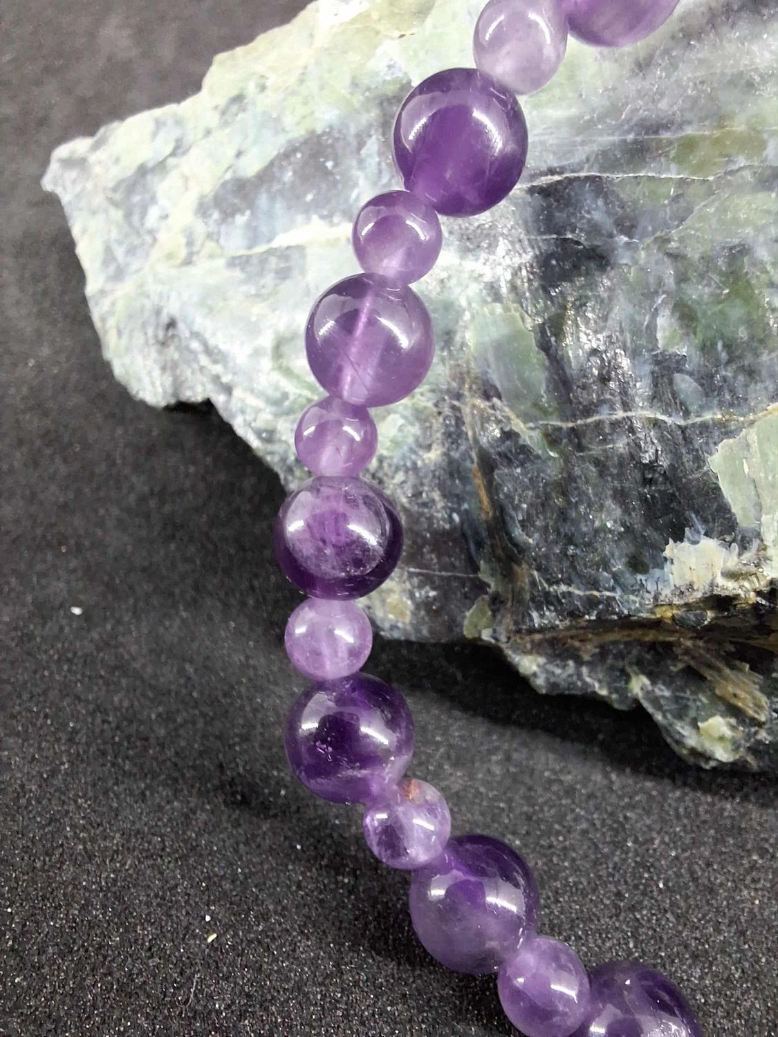 Bracelet Améthyste 6mm / 4mm pierre naturel fait main