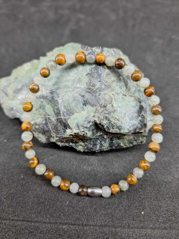 Bracelet Protection 4mm pierre naturel fait main