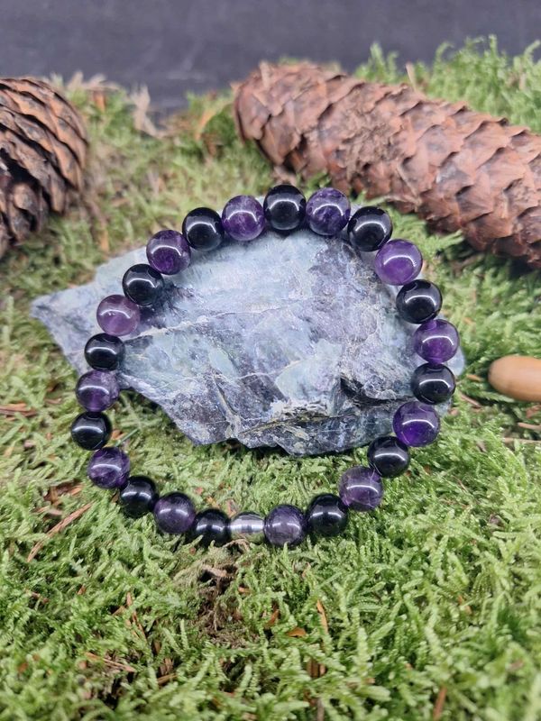 Bracelet Stress et Force 8mm pierre naturel fait main