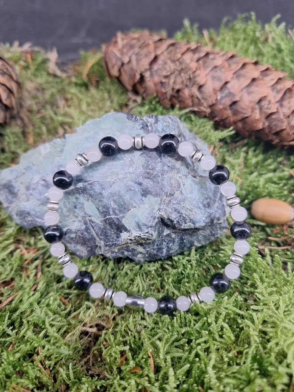 Bracelet Sommeil 6mm / 4mm pierre naturel fait main