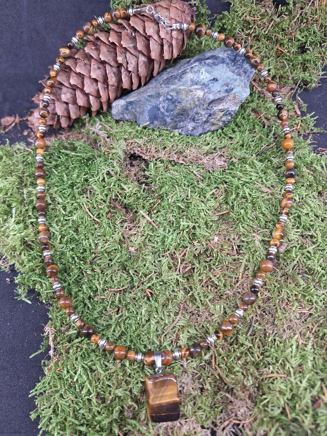 Collier Œil de tigre 4 mm et 6 mm