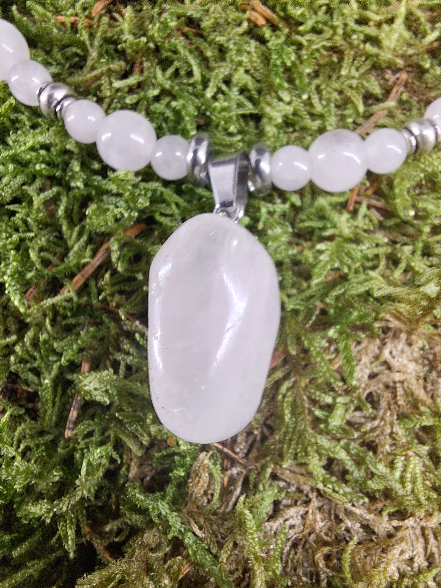 Collier Quartz rose 4 mm et 6 mm