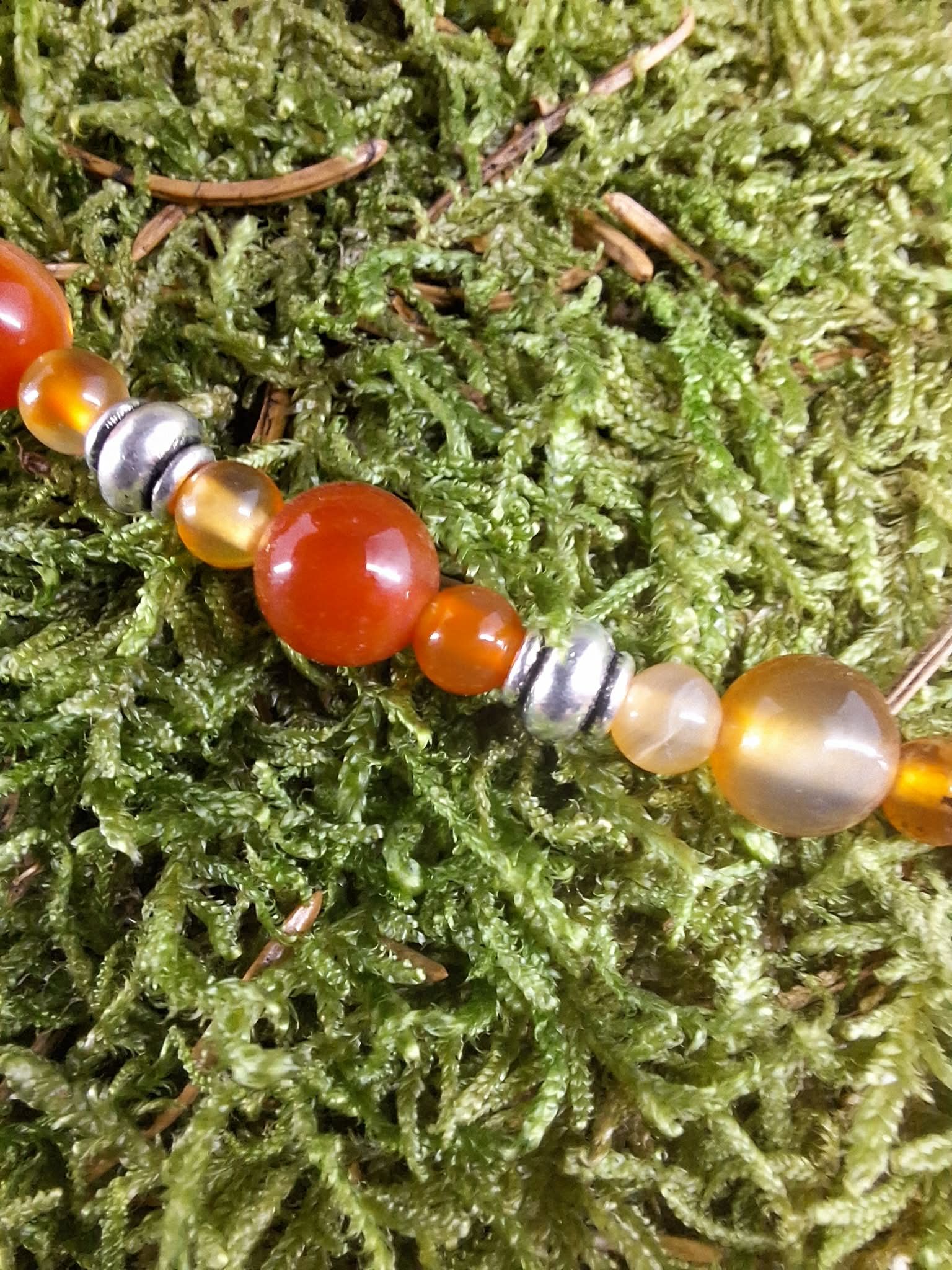 Collier Cornaline 4 mm et 6 mm