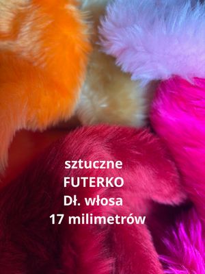 Tkanina Dzianina futerkowa długi włos
