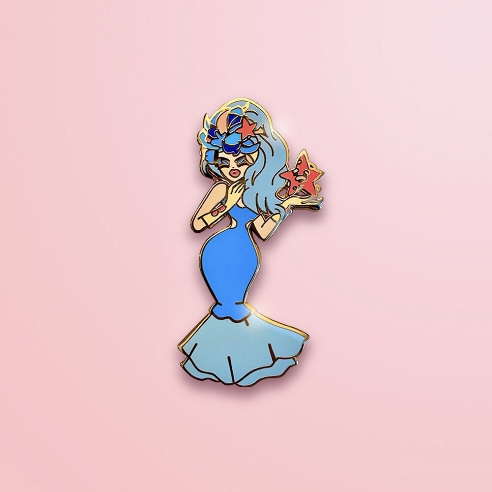 Princess Aquapussy Enamel Pin
