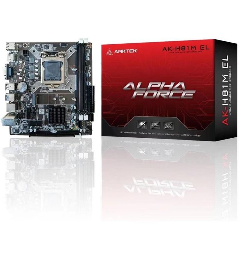 Arktek Intel H81 Chipset 1150 Dual Channel DDR3 Motherboard