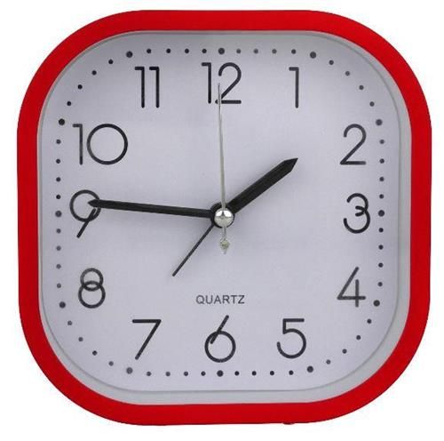Casey Bedside Square Alarm Clock - 12cm