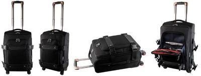 Macaroni Lettiga Business Professional Trolley Laptop and Lugguge Case-Black