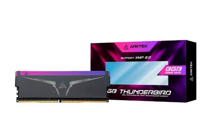 Arktek 8GB DDR4 3200MHz with Heatsink and RGB lights - PC Desktop RAM