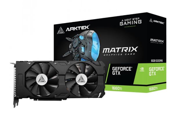 Arktek Geforce GTX1660Ti GDDR6 6GB 192BIT Twin Fans Graphics Card