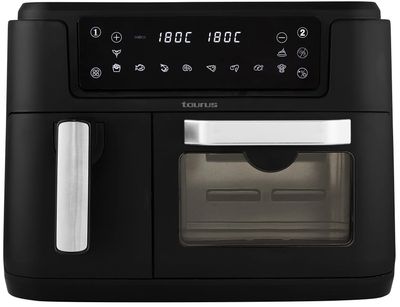 Taurus Air Fryer Dual Zone Digital Non-Stick Black 9.5L 2400W