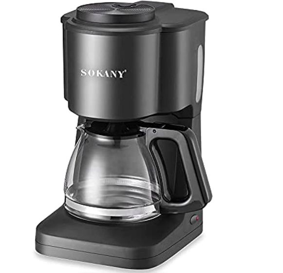 Sokany Black And Silver 900ml Coffee Maker