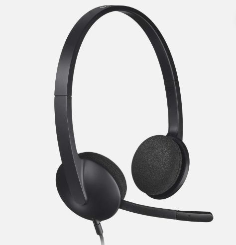 Logitech H340 Wired Headphones with Noise-Cancelling Microphone
