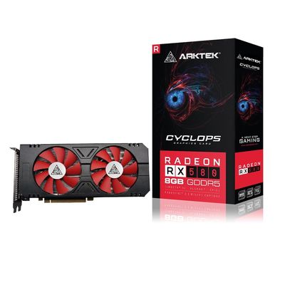 Arktek AMD Radeon RX580 8GB GDDR5 256-bit HDMI / DVI / DPx1 Graphics Card
