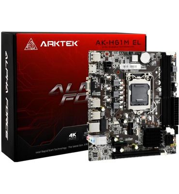 ARKTEK  Intel H61 MB 1155 Dual Channel DDR3 Motherboard