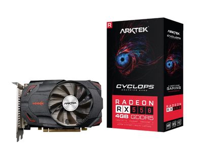 Arktek AMD Radeon RX550 4GB GDDR5 128-bit HDMI / DVI / DP Graphics Card