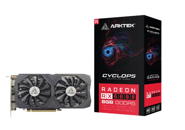 Arktek AMD RX6600 8GB DDR6 128bit Dual Fan