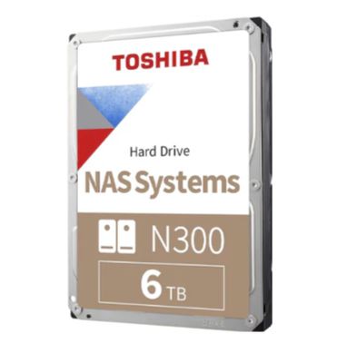 Toshiba 6TB N300 NAS 3.5 Inch SATA Hard Drive