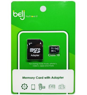 BELJ 64GB SD Card Class 10 With Adaptor