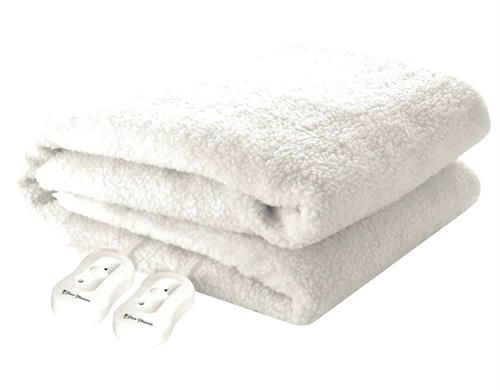 Pure Pleasure King Fullfit Sherpa Fleece Extra Length Electric Blanket - 183cm x 205cm
